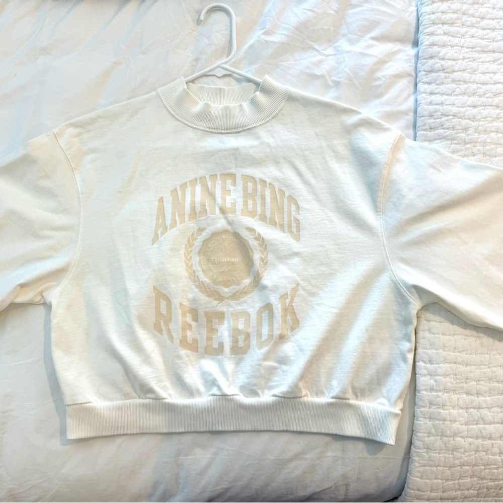 Anine Bing x Reebok White Sweatshirt (LIMITED EDITION)
